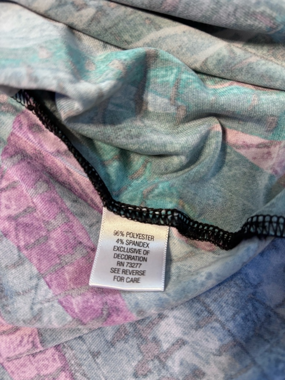 Apt. 9 Teal, Blue & Purple V-Neck Midi Dress - Picture 4 of 5